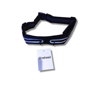 Grebest Running Sports Waist Pack 2 Pocket Black